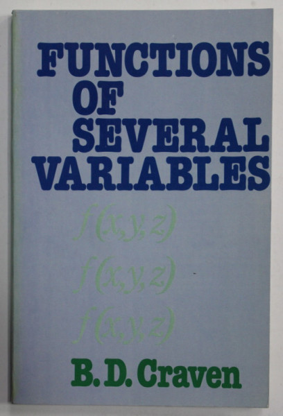 FUNCTIONS OF SEVERAL VARIABLES by B.D. CRAVEN , 1981