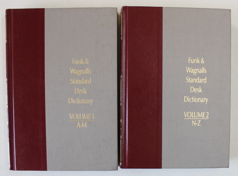 FUNK and WAGNALLS STANDARD DESK DICTIONARY , VOLUME 1- 2 ,  1984