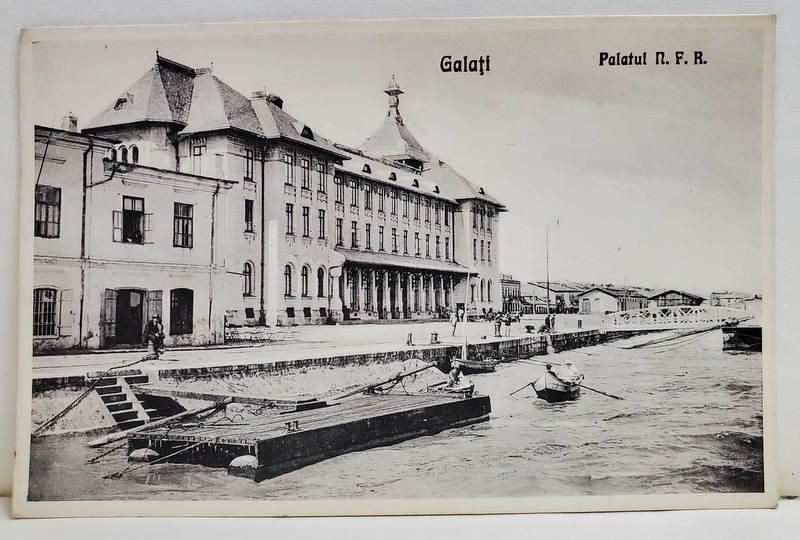 GALATI , PALATUL N.F.R . , CARTE POSTALA ILUSTRATA , FOTO MACKSAY , DATATA 1932