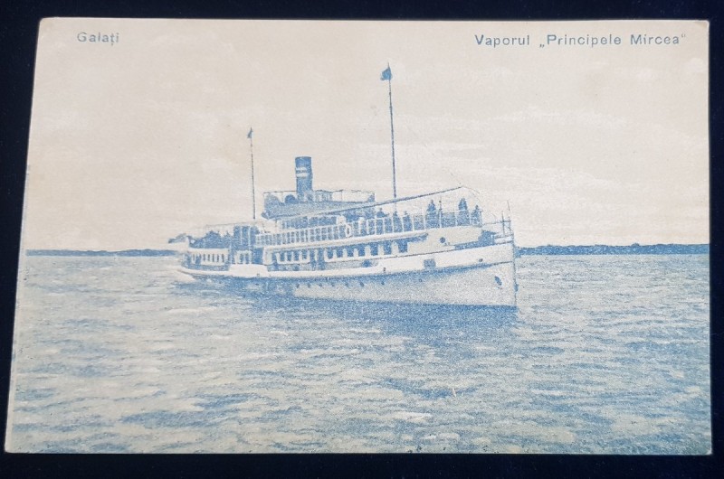 Galati. Vaporul Principele Mircea - CP Ilustrata