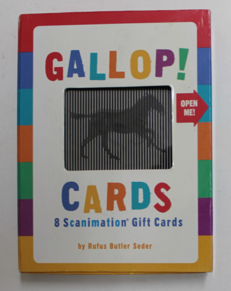 GALLOP !  CARDS 8 SCANIMATION GIFT CARDS   by RUFUS BUTLER SEDER , ANII '2000