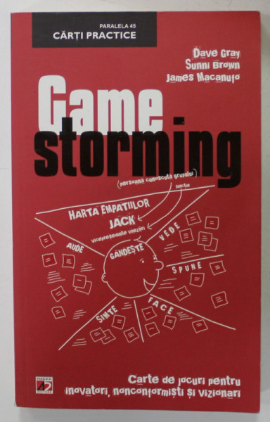 GAMESTORMING : CARTE DE JOCURI PENTRU NONCONFORMISTI , INOVATORI SI VIZIONARI de JAMES MACANUFO ...SUNNI BROWN , 2012