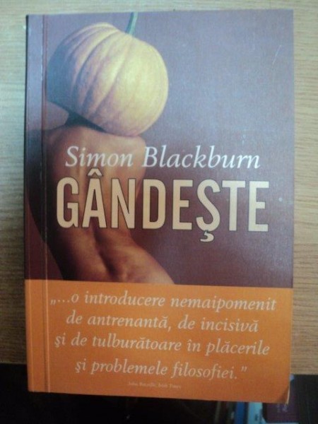 GANDESTE , O INTRODUCERE CONVINGATOARE IN FILOSOFIE de SIMON BLAKBURN