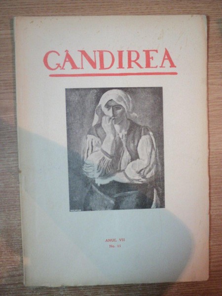 GANDIREA , ANUL VII , NR. 11 , NOIEMBRIE 1927 , Bucuresti