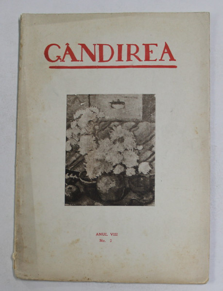 GANDIREA , ANUL VIII , NR. 2 , FEBRUARIE ,  1928