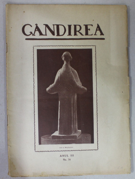 GANDIREA , REVISTA , ANUL III , NR. 16 , FEBRUARIE , 1923