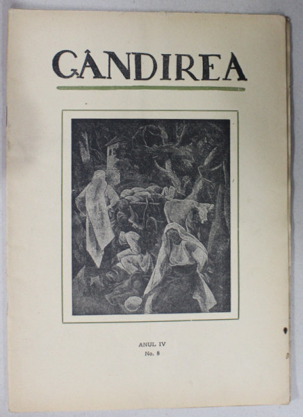 GANDIREA , REVISTA , ANUL IV , Nr. 8 , 1 FEBRUARIE , 1925