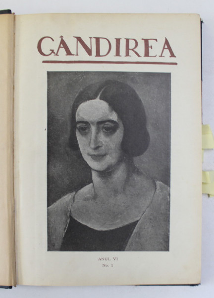 GANDIREA , REVISTA , ANUL  VI , COLEGAT DE 9 NUMERE , 1926