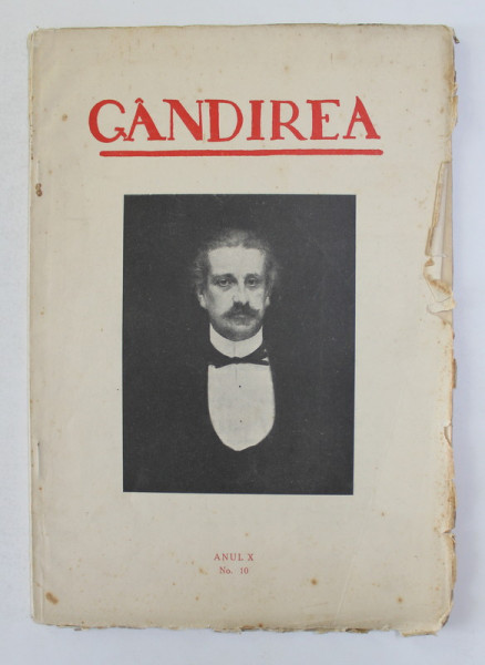 GANDIREA , REVISTA , ANUL  X   , NR. 10  , OCTOMBRIE , 1930
