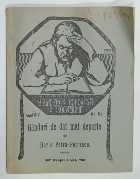 GANDURI DE DAT MAI DEPARTE de HORIA PETRA - PETRESCU , 1924