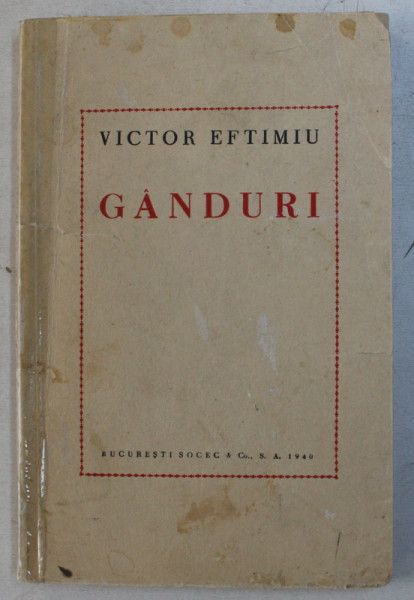 GANDURI de VICTOR EFTIMIU , 1940