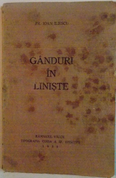 GANDURI IN LINISTE de IOAN ILIESCU , 1931