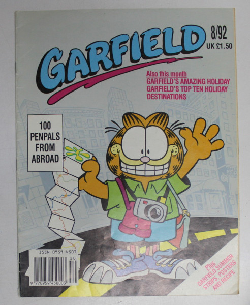 GARFIELD , REVISTA PENTRU COPII , 1992