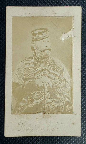 GARIBALDI , FOTOGRAFIE C.D.V. , SFARSIT DE SECOL XIX