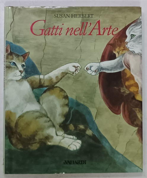 GATTI NELL 'ARTE di SUSAN HERBERT , 31 ILLUSTRAZIONI A COLORI , 1994, TEXT IN LIMBA  ITALIANA
