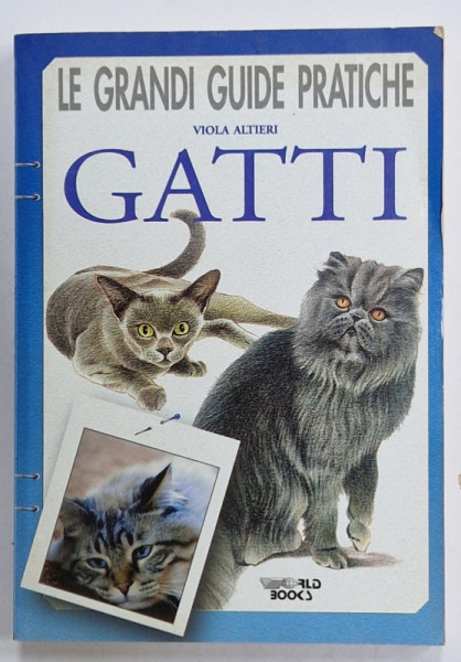GATTI ( PISICI )  di VIOLA ALTIERI  , SERIE '  LE GRANDI GUIDE PRATICHE ' , 1999, TEXT IN LIMBA ITALIANA