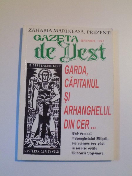 GAZETA DE VEST SERIA A III A , NR 135  SEPTEMBRIE 1997