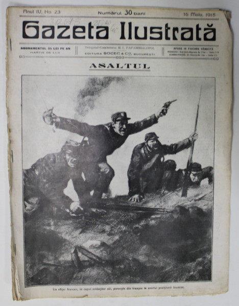 GAZETA ILUSTRATA , ANUL IV, no. 23, 16 MAI , 1915