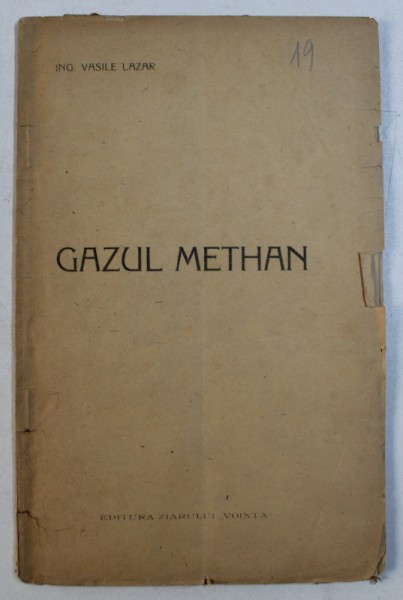 GAZUL METHAN de VASILE LAZAR , 1921