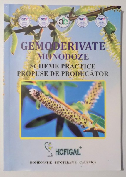 GEMODERIVATE - MONODOZE - SCHEME PRACTICE PROPUSE DE PRODUCATOR , 2016