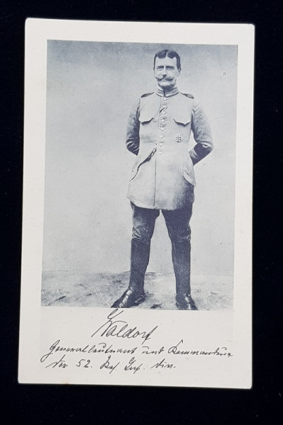 GENERAL GERMAN DECORAT CU CRUCEA DE FIER , CARTE POSTALA ILUSTRATA , MONOCROMA, NECIRCULATA , PERIOADA PRIMULUI RAZBOI MONDIAL