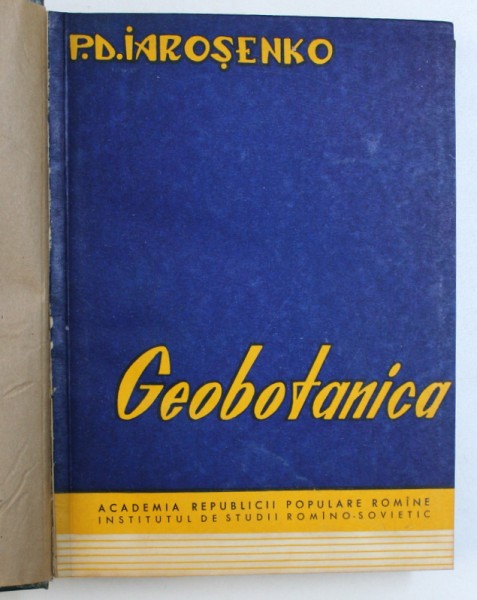 GEOBOTANICA de P.D. IAROSENIKO , 1962