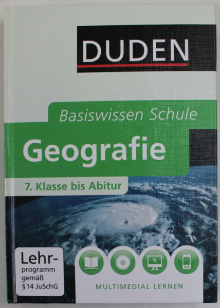 GEOGRAFIE 7 . KLASSE BIS ABITUR , BASISWISSEN SCHULE ,  2012 , CD INCLUS *