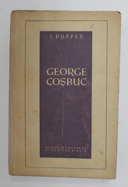 GEORGE COSBUC de I. POPPER , 1957