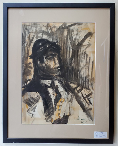 George Dumitrescu (1922-2008) - Tanar cu palarie