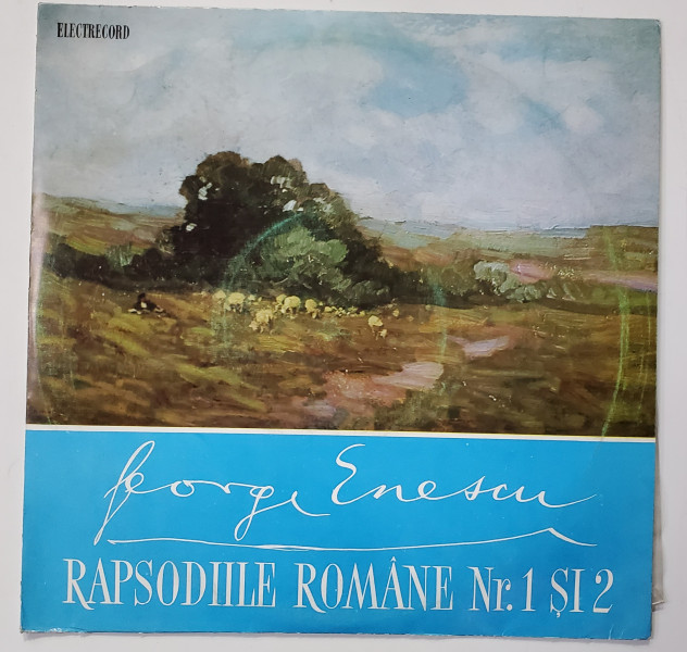 GEORGE ENESCU - RAPSODIILE ROMANE NR. 1 si 2 , DIRIJOR GEORGE GEORGESCU ,  DISC VINYL , 1965