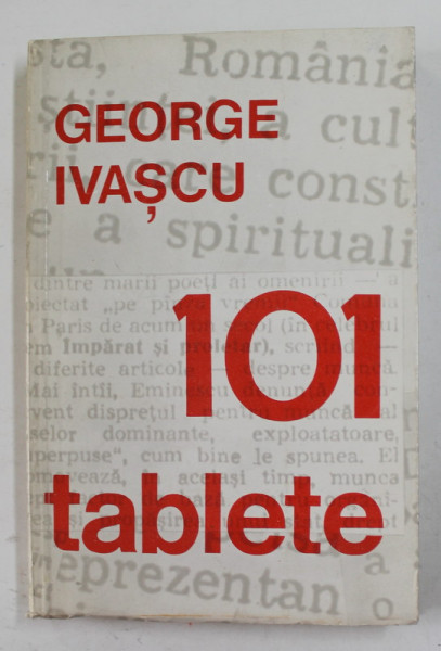 GEORGE IVASCU - 101 TABLETE , 1974