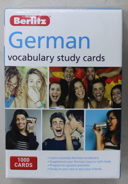 GERMAN VOCABULARY STUDY CARDS , 1000 CARDS , ANII ' 2000