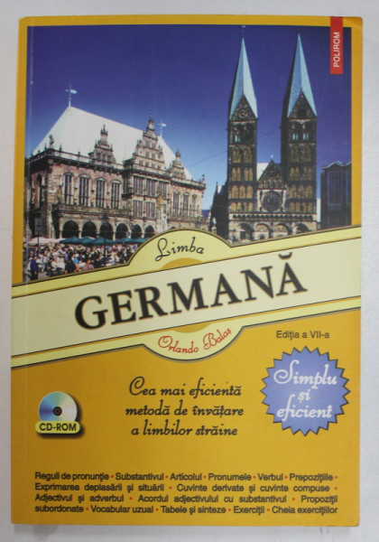 GERMANA , SIMPLU SI EFICIENT de ORLANDO BALAS , 2012 , CD INCLUS *