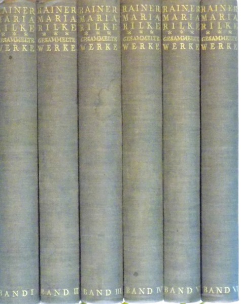 GESAMMELTE WERKE - GEDICHTE, VOL. I - II - III - IV - V - VI de RAINER MARIA RILKE, 1930