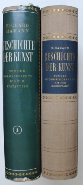GESCHICHTE DER KUNST von RICHARD HAMANN , VOL. I - II , 1955