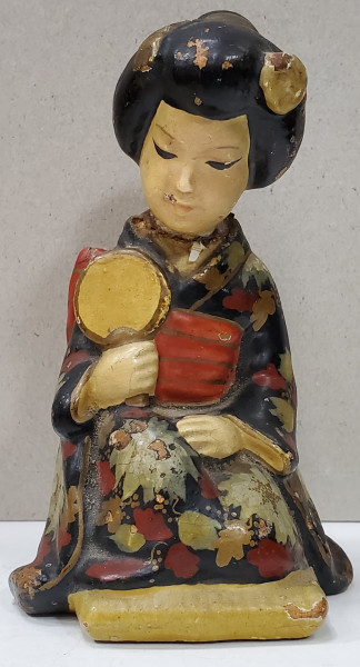 GHEISA , FIGURINA ORIENTALA DIN CERAMICA PICTATA MANUAL , SEC. 20