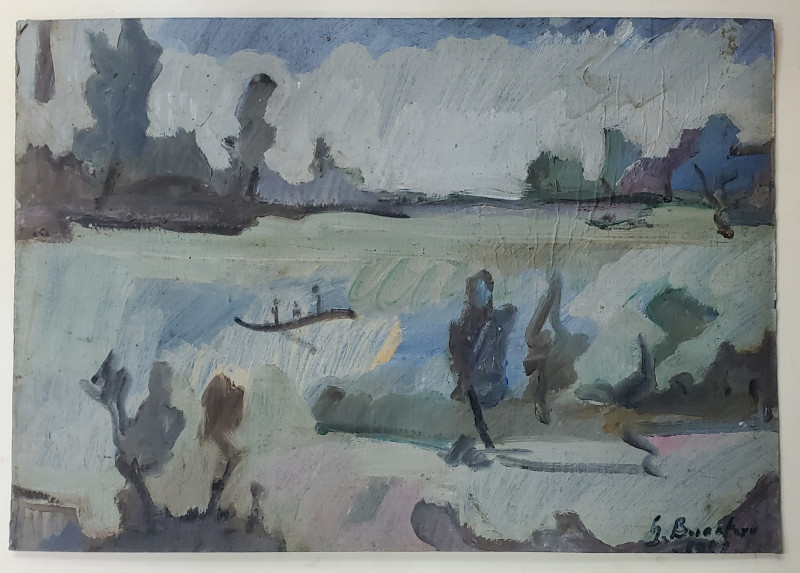 Gheorghe Bucataru (1938 - 2000) - Peisaj din Delta, 1982