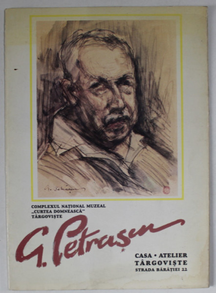GHEORGHE PETRASCU , CASA - ATELIER TARGOVISTE , PLIANT DE PREZENTARE , ANII' 90
