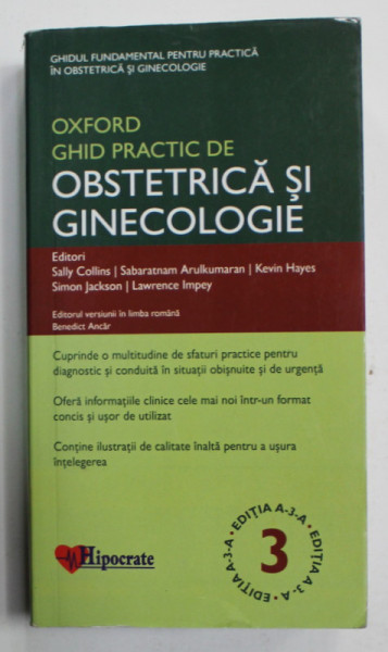 GHID PRACTIC DE OBSTETRICA SI GEINECOLOGIE OXFORD de SALLY COLLINS ...LAWRENCE IMPEY , 2018