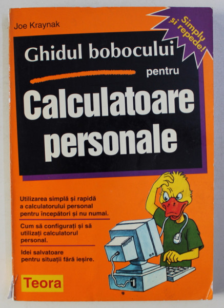 GHIDUL BOBOCULUI PENTRU CALCULATOARE PERSONALE de JOE KRAYNAK , 1996