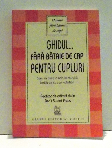 GHIDUL FARA BATAIE DE CAP PENTRU CUPLURI de RAZVAN TALIU , 2001