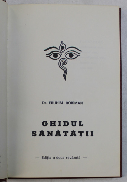 GHIDUL SANATATII de DR. ERUHIM ROISMAN