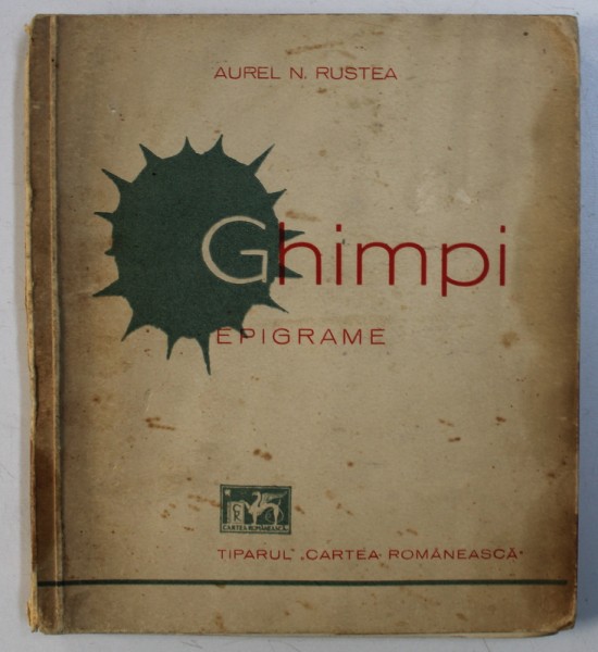 GHIMPI - EPIGRAME de AUREL N . RUSTEA , 1938