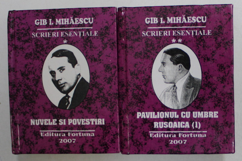 GIB I. MIHAESCU - SCRIERI ESENTIALE , VOLUMELE I - II , CARTE DE FORMAT MIC , 2007