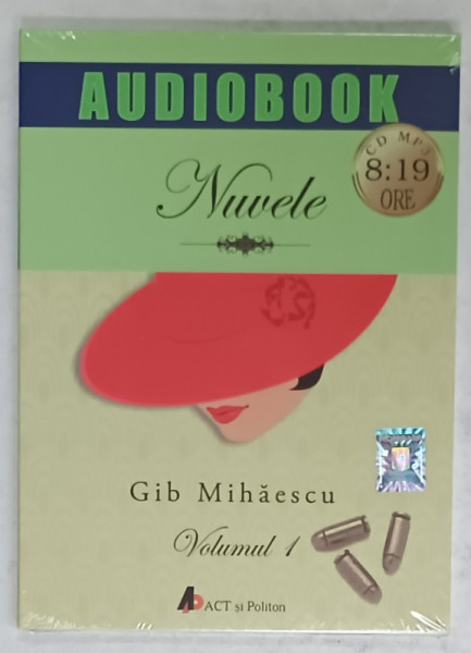 GIB MIHAESCU , NUVELE , VOLUMUL I , AUDIOBOOK , CD MP3 , 2016