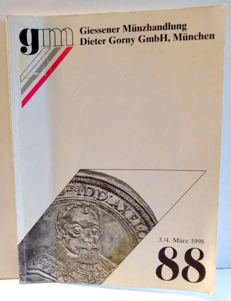 GIESSENER MUNZHANDLUNG DIETER GORNY GmbH, MUNCHEN - AUKTION 88 MITTELALTER UND NEUZEIT, NR 3/4 1998