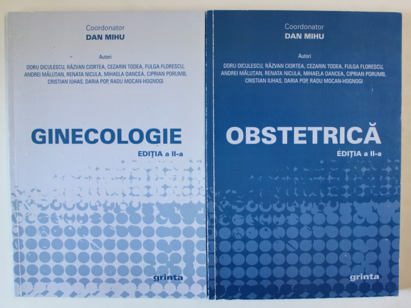 GINECOLOGIE / OBSTETRICA , coordonator DAN MIHU , 2017