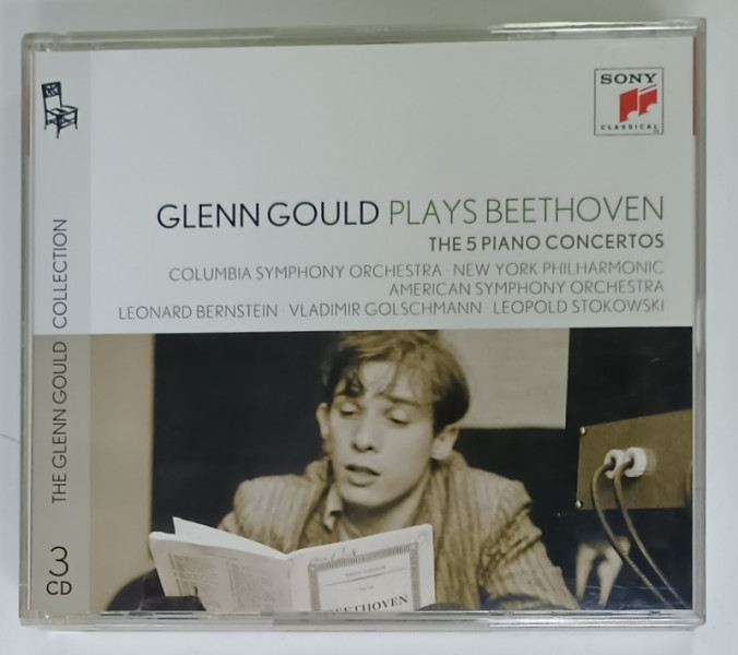GLENN GOULD PLAYS BEETHEOVEN , THE 5 PIANO CONCERTOS , 3 CD - URI , 2012
