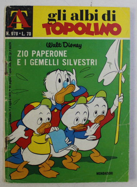 GLI ALBI DI TOPOLIMO - ZIO PAPERONE E I GEMELLI SILVESTRI , 1973
