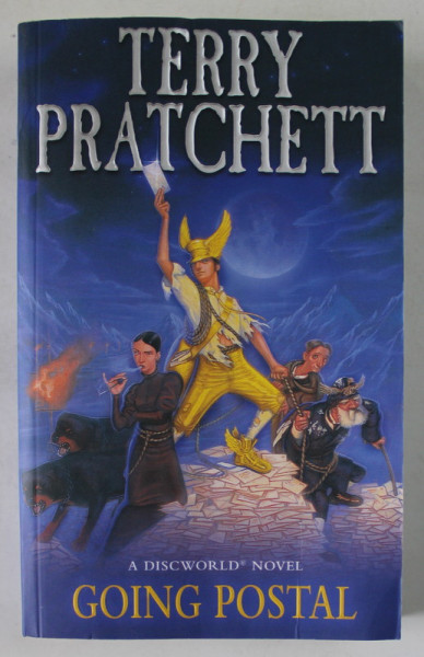 GOING POSTAL , A DISCWORLD NOVEL by TERRY PRATCHET , 1999, PREZINTA URME DE UZURA